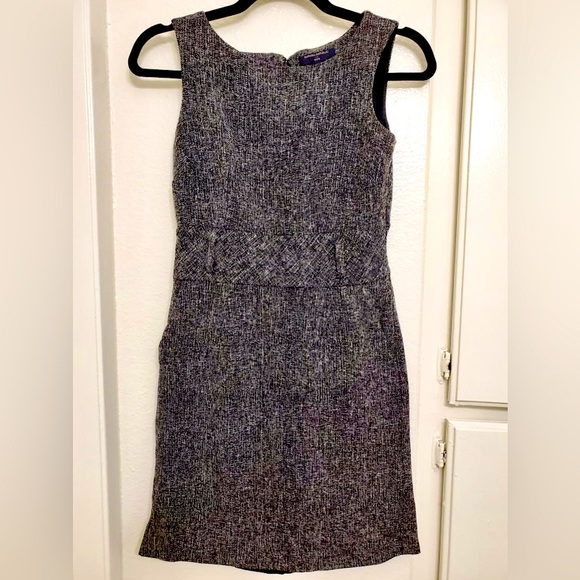 Grey Banana Republic Sleeveless Dress, Crew Neckline with Pockets - Picture 1 of 6